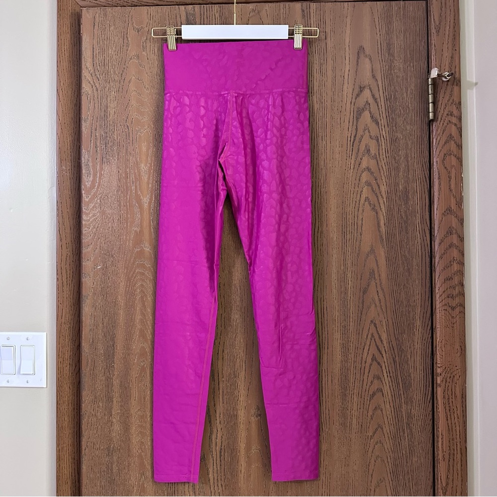 Carbon 38 Hi-rise Leggings Leopard Pink